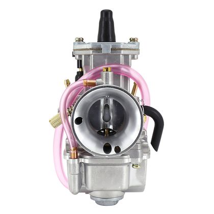 Carburateur P2R CARBURATEUR TYPE PWK 28 SILVER A BOISSEAU PLAT AVEC POWER JET + STARTER TIRETTE -P2R- Universel