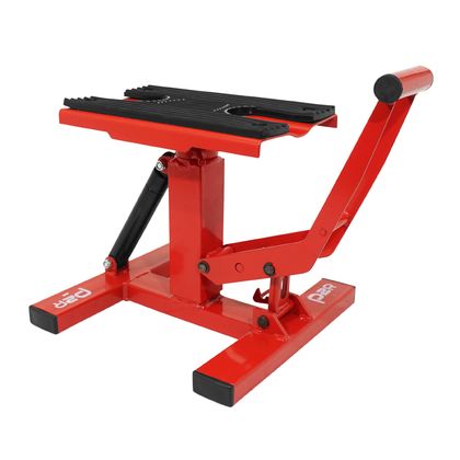 Lève moto P2R LEVE - PONT CROSS STAND A PEDALE HYDRAULIQUE REGLAGE 4 NIVEAUX HAUTEUR 75 - 135 250 - 460 mm Universel