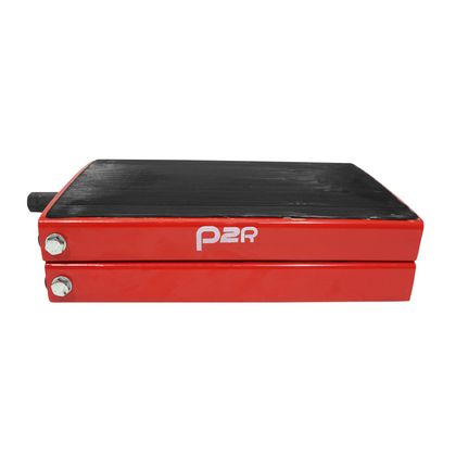 Lève moto P2R LEVE - PONT MECANIQUE A VIS ACIER ROUGE HAUTEUR min 100mm - max 380mm Universel