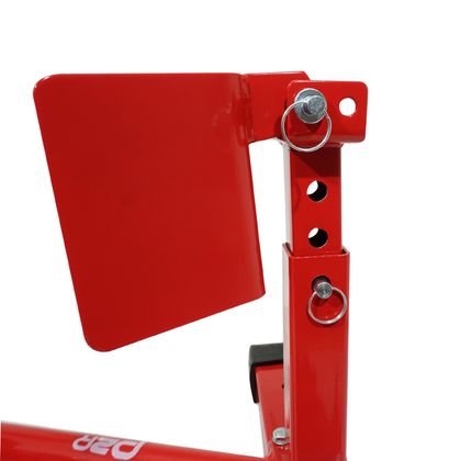 Bloque roue P2R BLOQUE - CALE ETAU ROUE AVANT AUTO - BLOQUANT REGLABLE COMPATIBLE 16 à 21 ACIER ROUGE Universel