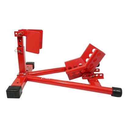 Bloque roue P2R BLOQUE - CALE ETAU ROUE AVANT AUTO - BLOQUANT REGLABLE COMPATIBLE 16 à 21 ACIER ROUGE Universel