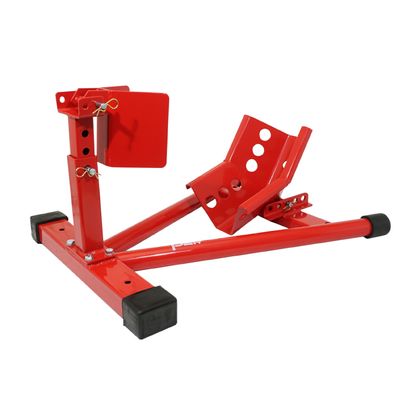 Bloque roue P2R BLOQUE - CALE ETAU ROUE AVANT AUTO - BLOQUANT REGLABLE COMPATIBLE 16 à 21 ACIER ROUGE Universel