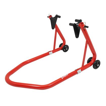 P2R LIFT - UNIVERSAL FRONT STAND RED STEEL RUBBER WHEEL SUPPORT Universal Stand