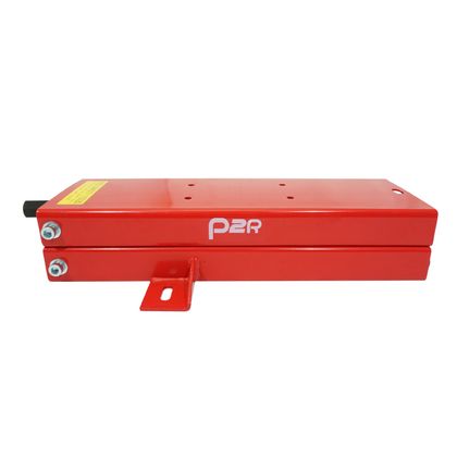 Lève moto P2R LEVE - PONT MECANIQUE A VIS SUPPORTS ACIER ROUGE HAUTEUR min 90mm - max 405mm Universel