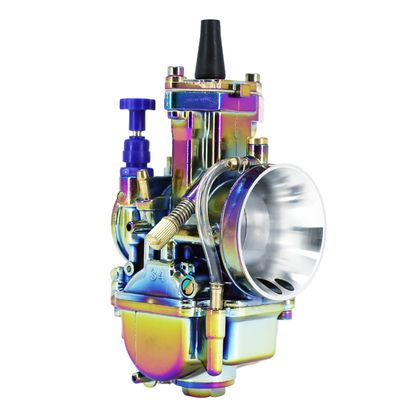 Carburateur P2R CARBURATEUR TYPE PWK 34 TITANIUM A BOISSEAU PLAT AVEC POWERJET ET STARTER A TIRETTE (QUALITE PREMIUM) -P2R- Universel Ref : P2R04652A / 182636 