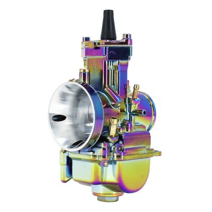 Carburateur P2R CARBURATEUR TYPE PWK 34 TITANIUM A BOISSEAU PLAT AVEC POWERJET ET STARTER A TIRETTE (QUALITE PREMIUM) -P2R- Universel