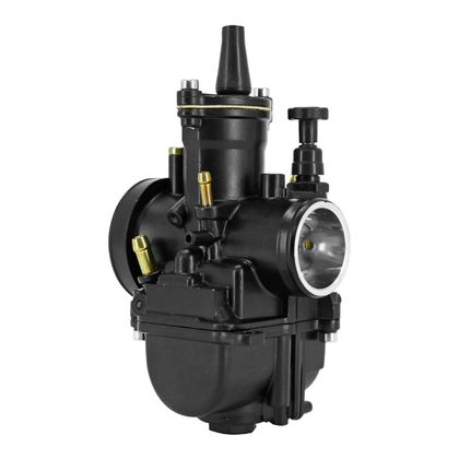 Carburateur P2R CARBURATEUR TYPE PWK 28 BLACK A BOISSEAU PLAT AVEC POWERJET ET STARTER A TIRETTE (QUALITE PREMIUM) -P2R- Universel