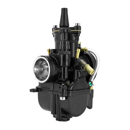Carburateur P2R CARBURATEUR TYPE PWK 28 BLACK A BOISSEAU PLAT AVEC POWERJET ET STARTER A TIRETTE (QUALITE PREMIUM) -P2R- Universel