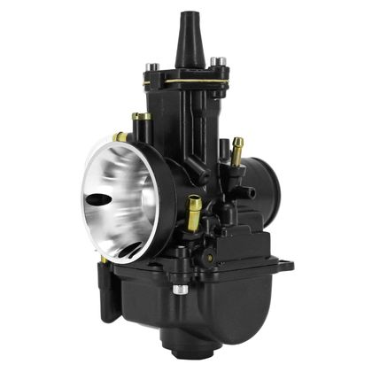 Carburateur P2R CARBURATEUR TYPE PWK 28 BLACK A BOISSEAU PLAT AVEC POWERJET ET STARTER A TIRETTE (QUALITE PREMIUM) -P2R- Universel