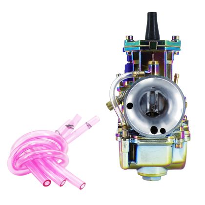 Carburateur P2R CARBURATEUR TYPE PWK 21 TITANIUM A BOISSEAU PLAT AVEC POWERJET ET STARTER A TIRETTE (QUALITE PREMIUM) -P2R- Universel