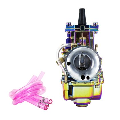 Carburateur P2R CARBURATEUR TYPE PWK 24 TITANIUM A BOISSEAU PLAT AVEC POWERJET ET STARTER A TIRETTE (QUALITE PREMIUM) -P2R- Universel
