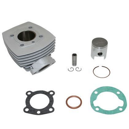 Kit cylindre-piston P2R CYLINDRE CYCLO ADAPTABLE PEUGEOT 103 AIR (6 TRANSFERTS, BRIDE+ECROU) -ALU NIKASIL P2R-