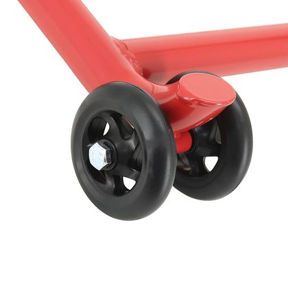 Béquille P2R LEVE - BEQUILLE STAND ARRIERE MONOBRAS ACIER ROUGE PRISE A GAUCHE Universel