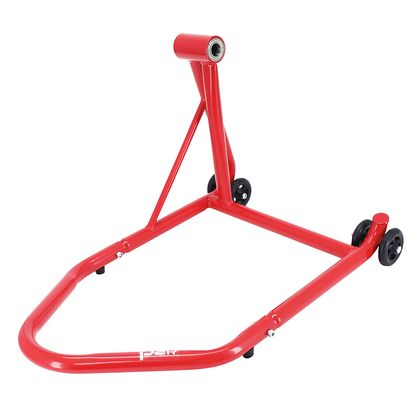 Béquille P2R LEVE - BEQUILLE STAND ARRIERE MONOBRAS ACIER ROUGE PRISE A GAUCHE Universel