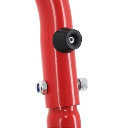 Béquille P2R LEVE - BEQUILLE STAND ARRIERE MONOBRAS ACIER ROUGE PRISE A GAUCHE Universel