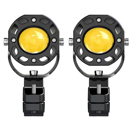 P2R UNIVERSELE ECOBENE KD168 LED VERSTELBARE EXTRA VERLICHTING 12V 50W ALU CNC DRAADLOZE AFSTANDSBEDIENING INCLUSIEF PAAR koplampen Universeel