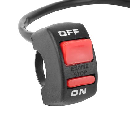 P2R COMMODO - UNIVERSELE OFF ROAD CONTACTSNIJDER SCHAKELAAR LINKS - RECHTS 2 DRAAD DIAM 22 mm Lichtbediening Universeel Ref: P2R05286A / 220049 