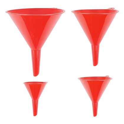 Funnel P2R ENTONNOIR EN POLYETHYLENE ORANGE DIAMETRE 50 - 75 100 - 120 mm JEU 4 Universal Ref: P2R05310A / 222180 