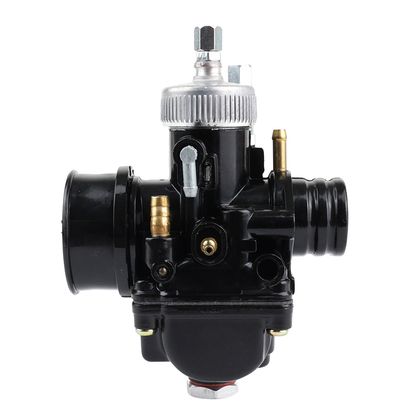 P2R CARBURETTOR 50 WITH BOX P2R TYPE PHBG RACING BLACK FLEXIBLE MOUNTING DIAM 17 mm WITH DEPRESSION + LUBRICATION + ALUMINIUM BOWL + Universal Carburettor