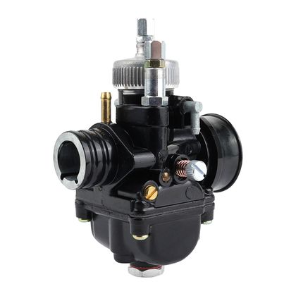 P2R CARBURETTOR 50 WITH BOX P2R TYPE PHBG RACING BLACK FLEXIBLE MOUNTING DIAM 17 mm WITH DEPRESSION + LUBRICATION + ALUMINIUM BOWL + Universal Carburettor