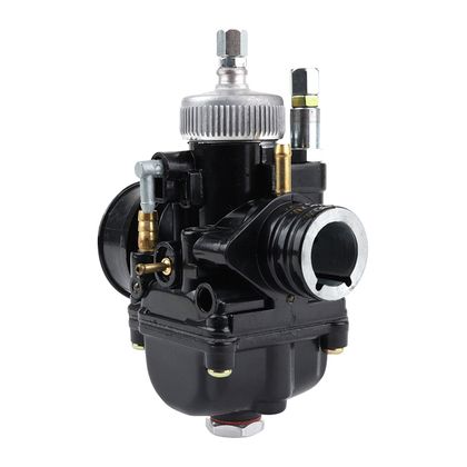 P2R CARBURETTOR 50 WITH BOX P2R TYPE PHBG RACING BLACK FLEXIBLE MOUNTING DIAM 17 mm WITH DEPRESSION + LUBRICATION + ALUMINIUM BOWL + Universal Carburettor