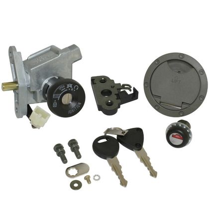 P2R CONTACTEUR A CLE SCOOT ADAPTABLE MBK 50 NITRO 2003+-YAMAHA 50 AEROX 2003+ (3 DRAADJES) (MET ZITVERGRENDELING + BRANDSTOFDEKSEL) Neiman Ref: P2R05447A / 24981 
