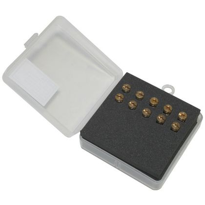 Gicleur P2R GICLEUR PRINCIPAL CARBU 4T GY6-139QMB 5mm P2R N°75-78-80-82-85-88-90-92-95-98 (BOITE DE 10)