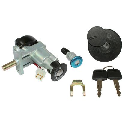 Neiman P2R CONTACTEUR A CLE SCOOT ADAPTABLE KEEWAY 50 FOCUS-CPI 50 ARAGON-SCOOT 50 CHINOIS BJ08, RY8 (AVEC SERRURE DE SELLE + BOUCHON ESSEN Ref : P2R05648A / 29773 