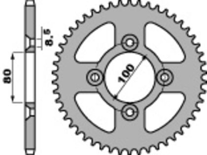 PBR Staal standaard 4351 - 428 Kroon