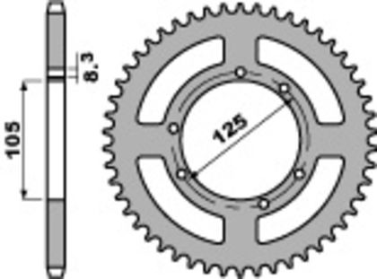 Couronne PBR acier standard 4413 - 428