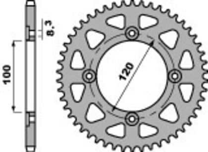 Couronne PBR acier standard 4453 - 420