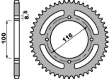 PBR Staal C45 standaard 467 - 420 Kroon