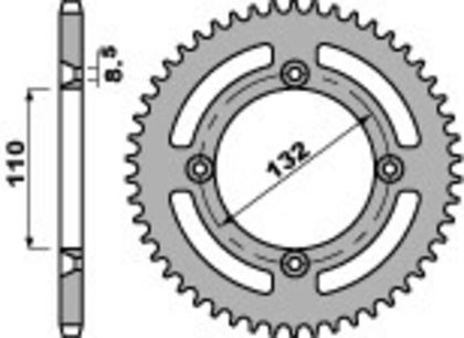 PBR Staal C45 standaard 4486 - 428 Kroon