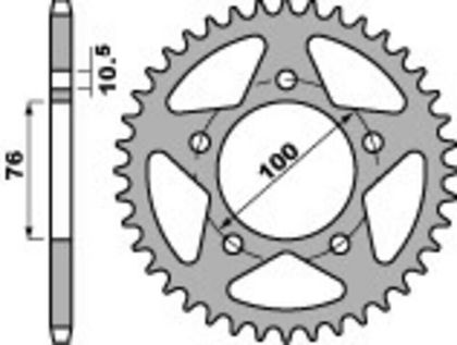 PBR reinforced aluminium - 520 45 teeth Sprocket