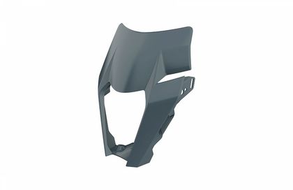 Polisport Black Headlight plate