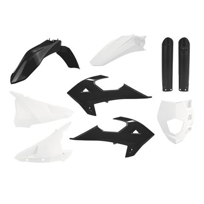 Polisport Black/White Gas Gas Plastics kit