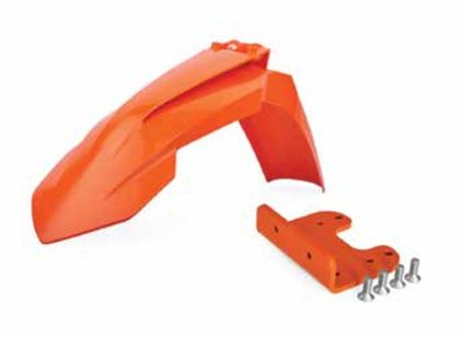 Garde boue Polisport restylé orange avec adaptateur