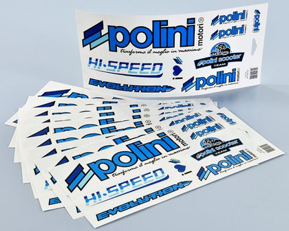 Kit decorazione Polini Set adesivi Blue Line