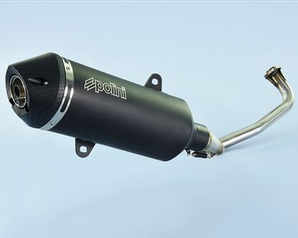 Linea Completa Polini Maxi-Scooter Exhaust - Black Aluminium