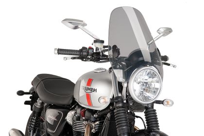 Puig Custom II Rauch klar Windschutz Universell