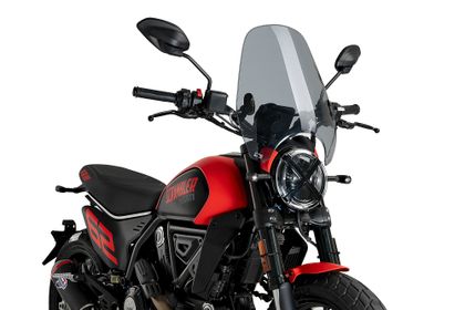 Puig Custom II Rauch klar Windschutz Universell