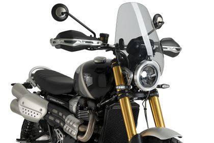 Puig Custom II Rauch klar Windschutz Universell