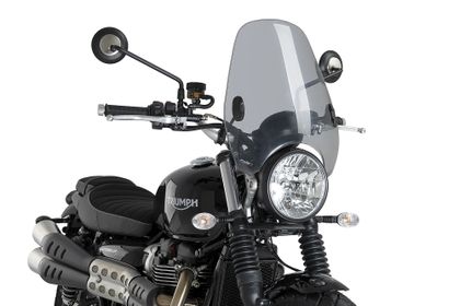 Puig Custom II Rauch klar Windschutz Universell