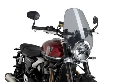 Puig Custom II Rauch klar Windschutz Universell