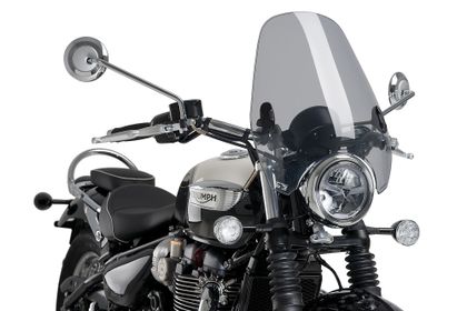 Puig Custom II Rauch klar Windschutz Universell
