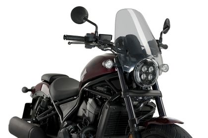 Puig Custom II Rauch klar Windschutz Universell
