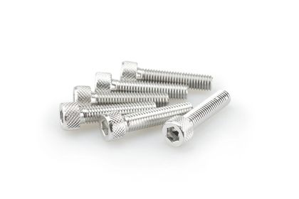 Puig In geanodiseerd aluminium zilver blister 6 allen schroeven M8x35mm Kofferboutset Universeel