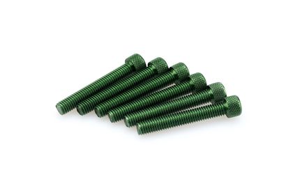Puig In eloxiertem grünen Aluminium Blister 6 Schrauben Allen M8x50mm Verkleidungsschraubensatz Universell