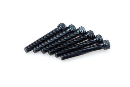Puig In schwarz eloxiertem Aluminium Blister 6 Allen-Schrauben M8x55mm Verkleidungsschraubensatz Universell