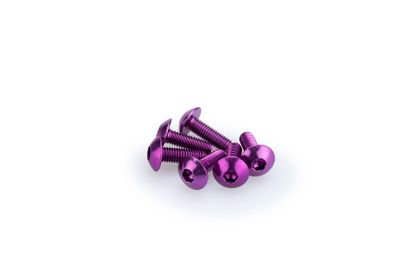 Puig In Geanodiseerd Paars Blister 6 verzonken schroeven M5X15mm Kofferboutset Universeel